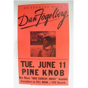 Dan Fogelberg Handbill Poster Pine Knob 