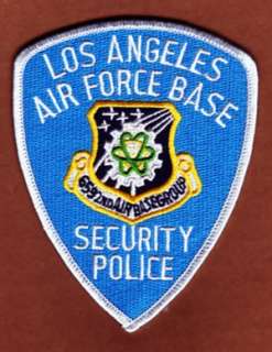 LOS ANGELES AIR FORCE BASE SECURITY POLICE   PATCH  