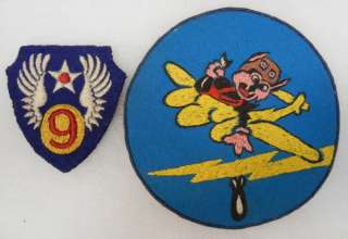 ORIGINAL WW2 430th FIGHTER SQUADRON 9th AIR FORCE PATCH  