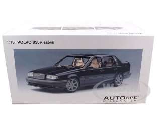 Brand new 118 scale diecast car model of 1996 Volvo 850R Sedan Black 