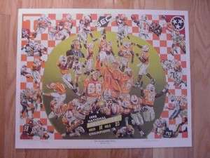 Tennessee Volunteers National Champions Print 1998  