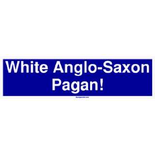  White Anglo Saxon Pagan MINIATURE Sticker Automotive