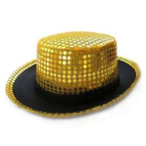  Gold Sequin Top Hat ~ Halloween Costume Accessories Toys 