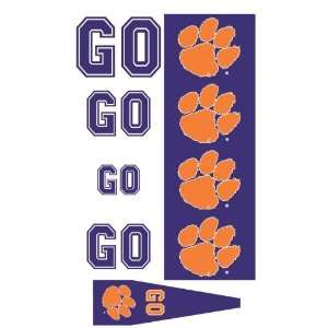 Clemson Tigers Animated 3 D Auto Spin Flags  Sports 