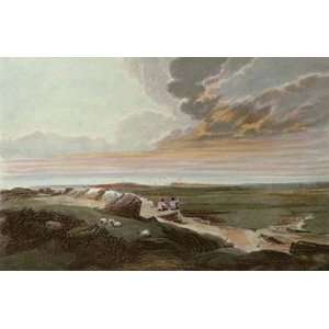 Cloudy Day A Etching Cox, David Stock, C R Views Landscapes Engraving 
