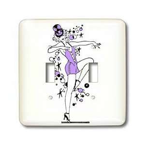TNMGraphics Vintage People   Dancer in Top Hat   Light Switch Covers 