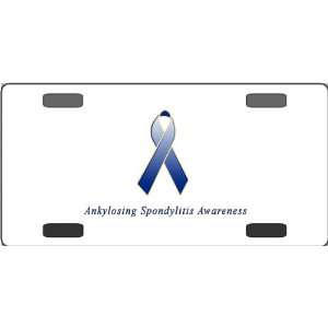 Ankylosing Spondylitis Awareness Ribbon Vanity License Plate