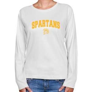  San Jose State Spartans Ladies White Logo Arch Long Sleeve 