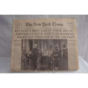   York Times November 24, 1963 Kennedy Assassination 