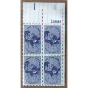  Postage Stamps US Employ The Handicapped Sc1155 MNH Block 