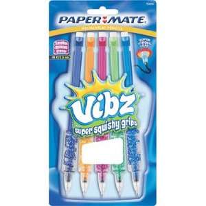  Paper Mate Vibz Mechanical Pencil Asst .9mm 5 Pk 75051 