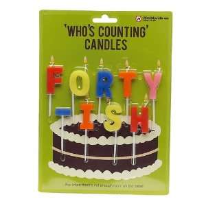  Forty ish Birthday Candles