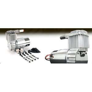  VIAIR 100C Chrome Compressor Kit w/ Omega Mounting Bracket 