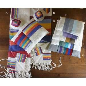  Gabrieli Wool Tallit Rainbow Strips  Pattern no.1