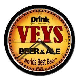  VEYS beer and ale cerveza wall clock 