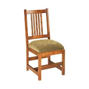  Anthony Lauren Fabric Small Side Chair with Cherry Oak 