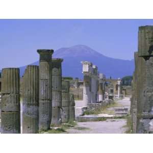  Mount Vesuvius Seen from the Ruins of Pompeii, Campania 
