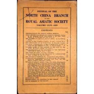   the Royal Asiatic Society (Volume LXIV   1933) Esson M. Gale Books