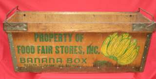 very old HUGE wooden Banana nesting box GREAT for KITCHEN DISPLAY 