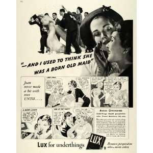  1935 Ad Lux Feminine Odor Marriage Bride Comic Strip 