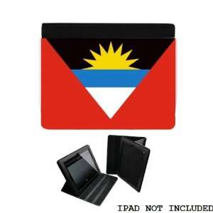 Antigua Flag iPad 2 3 Leather and Faux Suede Holder Case Cover