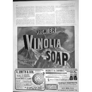   1904 ADVERTISEMENT VINOLIA SOAP BINOCULARS CLOCKMAKERS