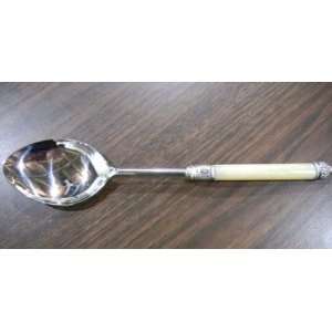  Antique Ivory Resin Serving Spoon 
