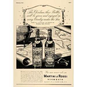  1936 Ad Christmas Martini Rossi Vermouth W. A. Taylor 
