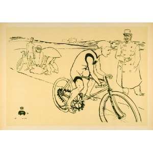   Bike Race Toulouse Lautrec   Original Lithograph