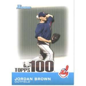 2010 Bowman Topps 100 Prospects #TP75 Jordan Brown   Cleveland Indians 