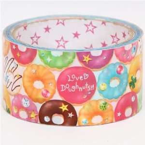  big kawaii Deco Tape colourful donuts glitter stars Toys 