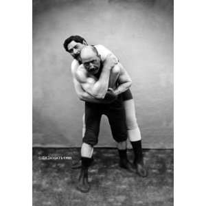  Exclusive By Buyenlarge Wrestling Hold from Behind 28x42 