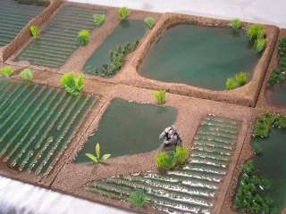 Terrain for Wargames 28mm Vietnam Rice Paddy Style 4  