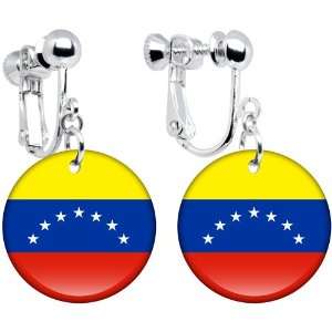  Venezuela Flag Clip on Earrings Jewelry