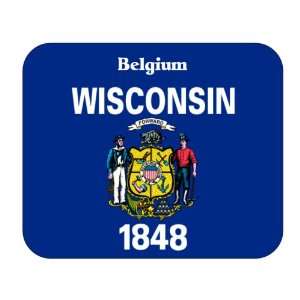  US State Flag   Belgium, Wisconsin (WI) Mouse Pad 