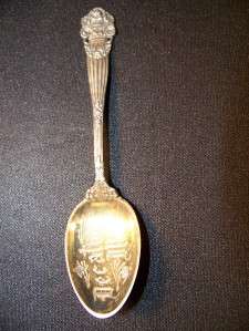 Vintage Decatur, Illinois Sterling Silver souvenir spoon 1898  