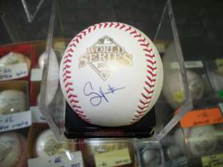 Shane Victorino Phillies Signed 2008 WS Baseball COA  