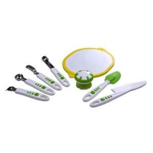 Curious Chef   8 Piece Fruit and Vegetable Kids Cooking Tool Set 
