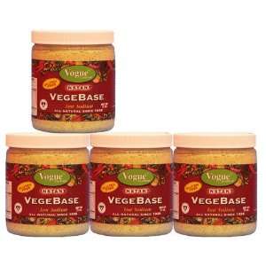 VegeBase Vegetable Soup & Seasoning Base 4x12oz Pack, Low Sodium 