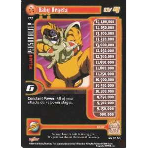   Rare Villain Personality Card  Baby Vegeta Level 4 #177 Toys & Games