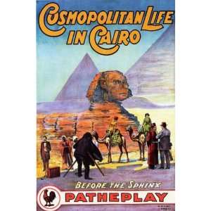Cosmopolitan Life in Cairo, Egypt Movie Poster (11 x 17 Inches   28cm 