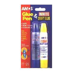 GLUE PEN AND WHITE CRAFT GLUE by Amos Toys & Games