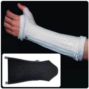  Aquaform Zippered Wrist Splint   Short Length, White Large 