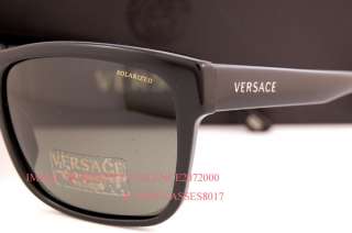 New VERSACE Sunglasses 4179 GB1/58 BLACK Polarized Men  