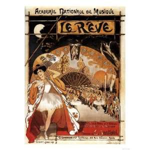 Paris, France   Le Reve Ballet Performance Opera House Promo Poster 
