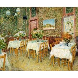  Oil Painting Interior of a Restaurant Vincent van Gogh 