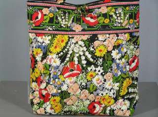 New VERA BRADLEY Poppy Fields Floral DIAPER BAG TOTE  