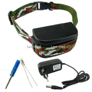   Auto Anti Bark 20 Level Static Shock Dog Collar Rechargeable Battery