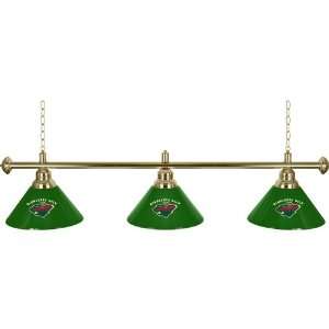  NHL Minnesota Wild 60 Inch 3 Shade Billiard Lamp 