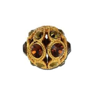   Bead Smoke Topaz/Dorado in Antique Gold Arts, Crafts & Sewing